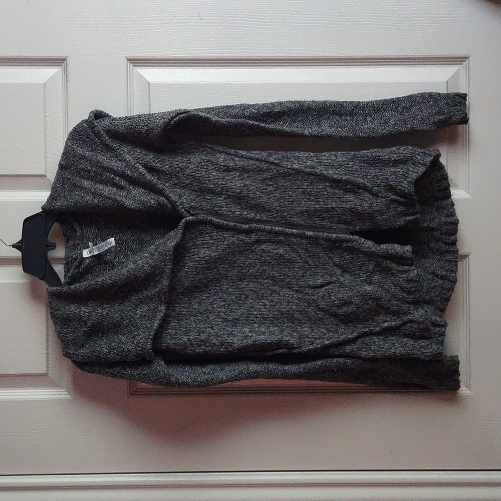 Grey knitted sweater